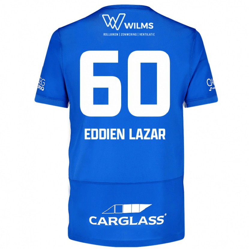 Danxen Mujer Camiseta Saif Eddien Lazar #60 Azul 1ª Equipación 2024/25 La Camisa México