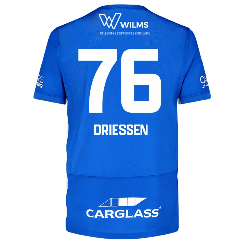 Danxen Mujer Camiseta Jelle Driessen #76 Azul 1ª Equipación 2024/25 La Camisa México