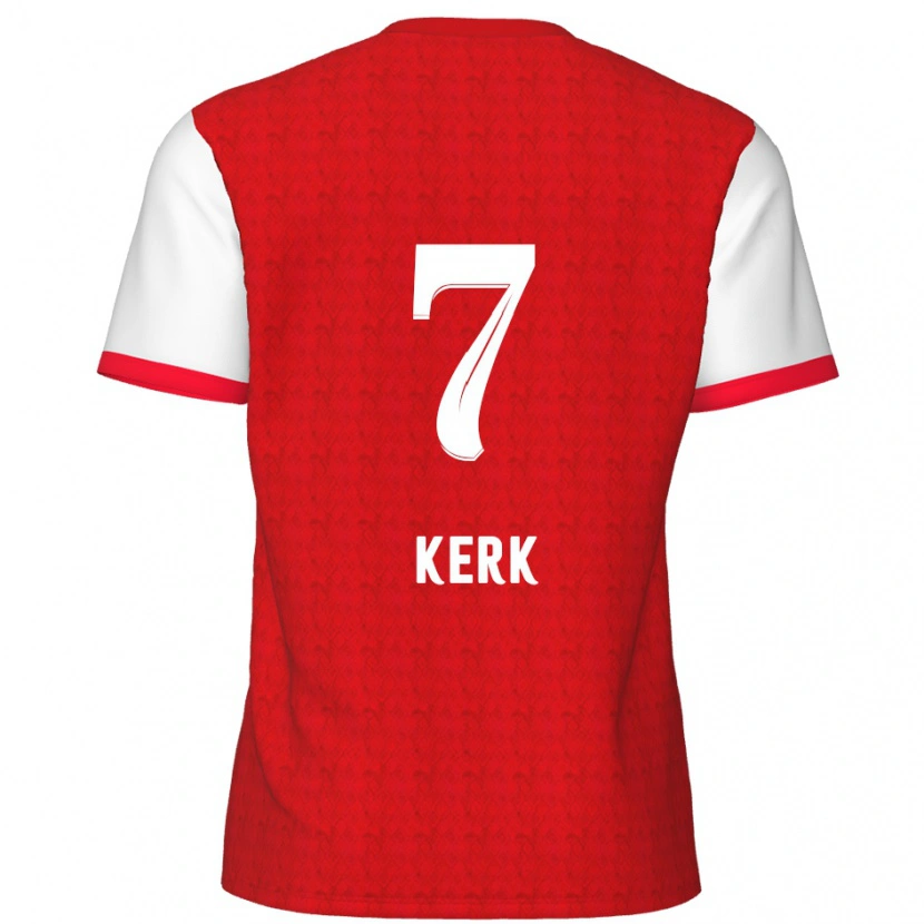 Danxen Mujer Camiseta Gyrano Kerk #7 Rojo Blanco 1ª Equipación 2024/25 La Camisa México