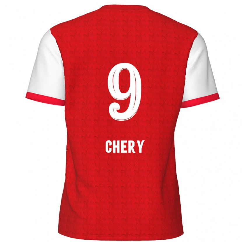 Danxen Mujer Camiseta Tjaronn Chery #9 Rojo Blanco 1ª Equipación 2024/25 La Camisa México