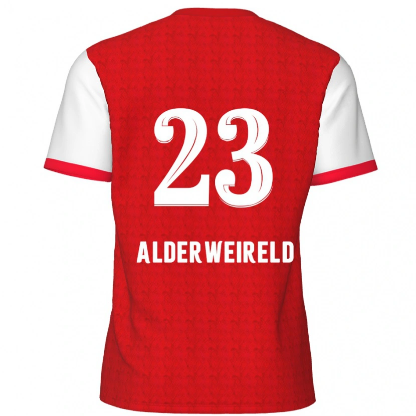 Danxen Mujer Camiseta Toby Alderweireld #23 Rojo Blanco 1ª Equipación 2024/25 La Camisa México