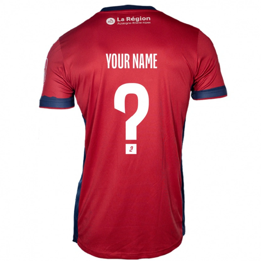 Danxen Mujer Camiseta Su Nombre #0 Borgoña Claro 1ª Equipación 2024/25 La Camisa México