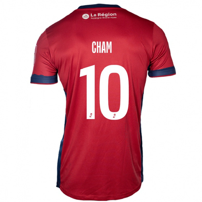 Danxen Mujer Camiseta Muhammed Cham #10 Borgoña Claro 1ª Equipación 2024/25 La Camisa México