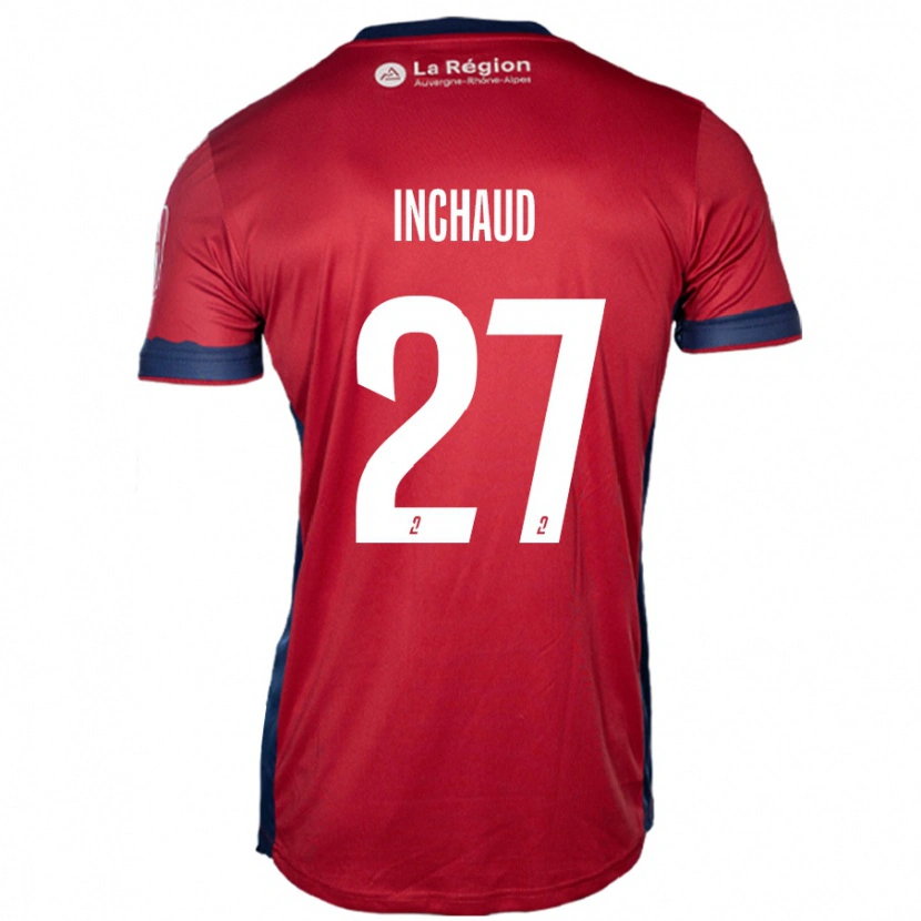 Danxen Mujer Camiseta Marks Inchaud #27 Borgoña Claro 1ª Equipación 2024/25 La Camisa México