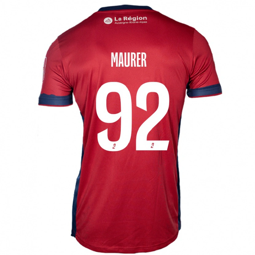 Danxen Mujer Camiseta Aïman Maurer #92 Borgoña Claro 1ª Equipación 2024/25 La Camisa México