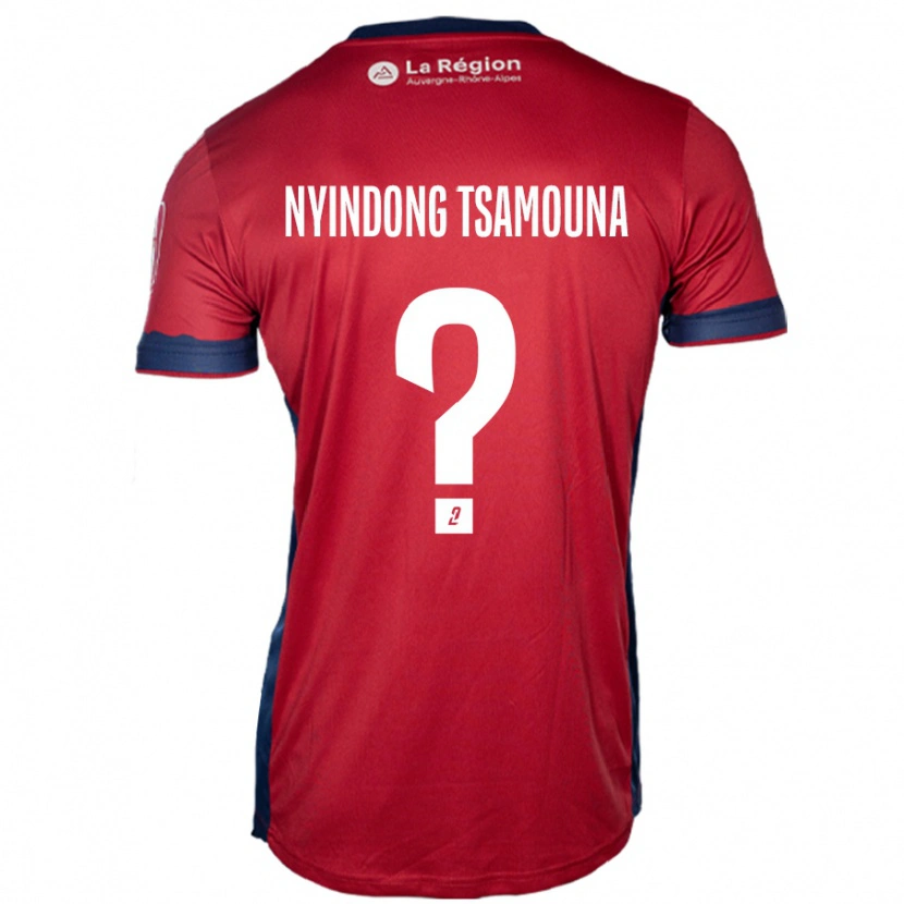 Danxen Mujer Camiseta Jean Nyindong Tsamouna #0 Borgoña Claro 1ª Equipación 2024/25 La Camisa México