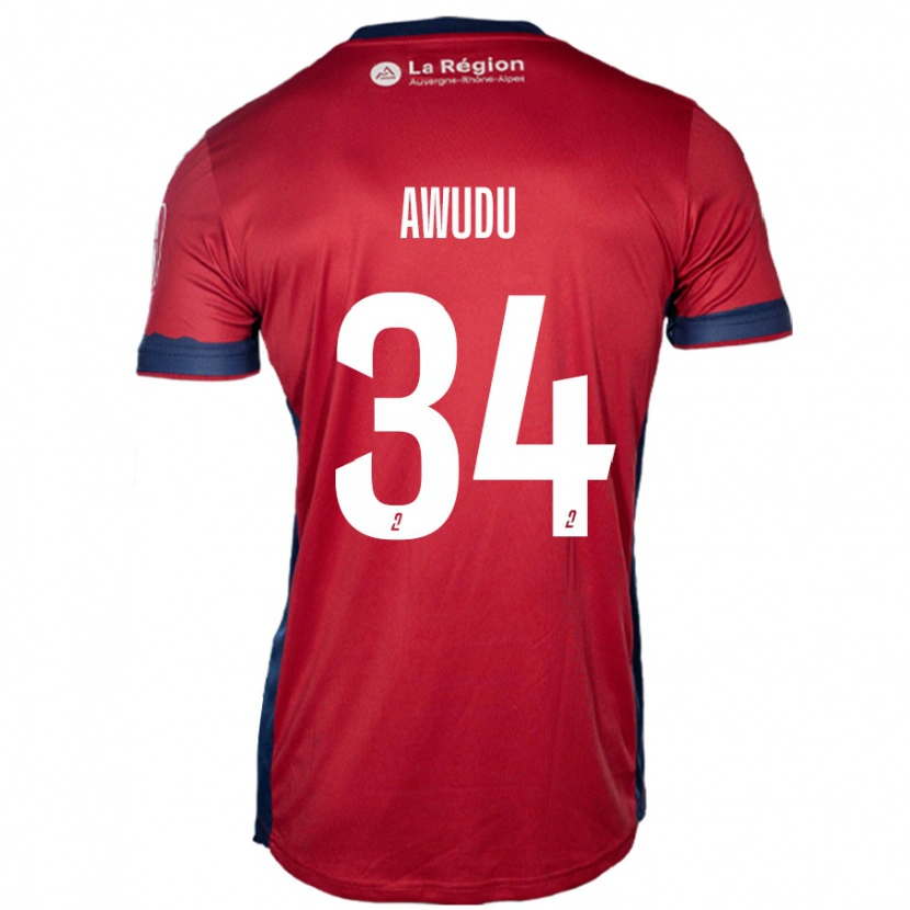 Danxen Mujer Camiseta Sumaila Awudu #34 Borgoña Claro 1ª Equipación 2024/25 La Camisa México