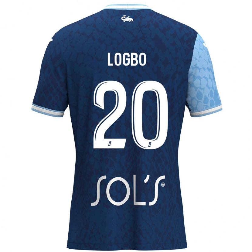 Danxen Mujer Camiseta Andy Logbo #20 Azul Cielo Azul Oscuro 1ª Equipación 2024/25 La Camisa México