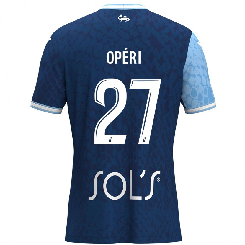 Danxen Mujer Camiseta Christopher Operi #27 Azul Cielo Azul Oscuro 1ª Equipación 2024/25 La Camisa México