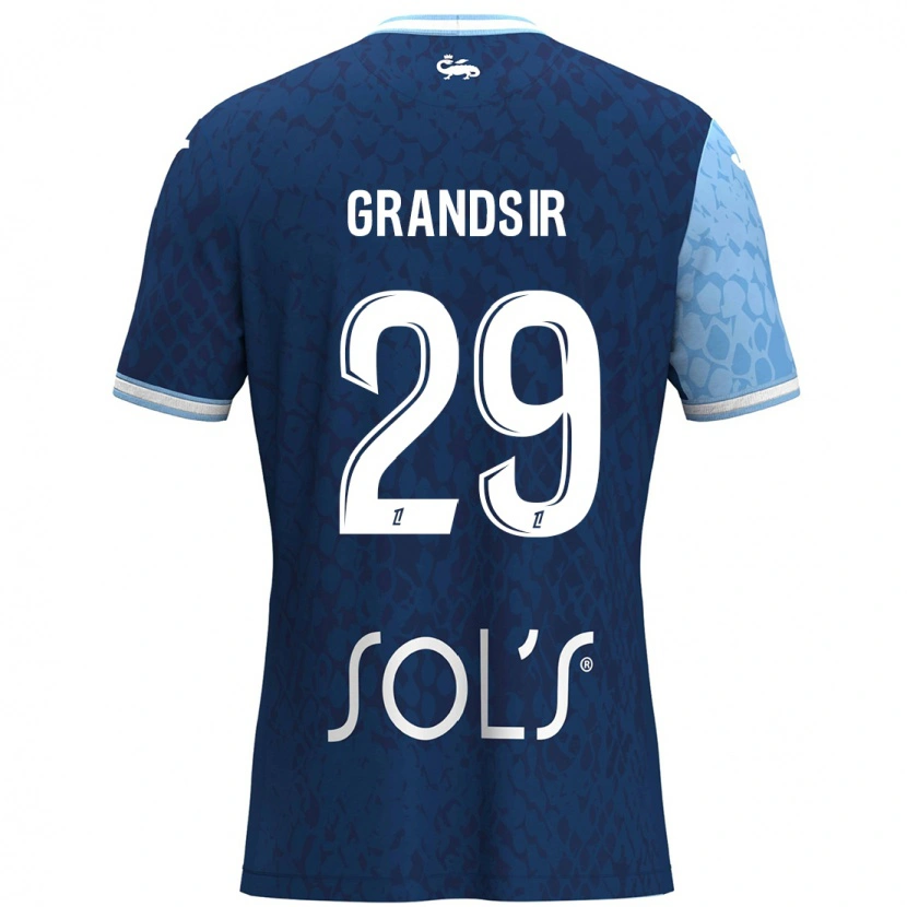 Danxen Mujer Camiseta Samuel Grandsir #29 Azul Cielo Azul Oscuro 1ª Equipación 2024/25 La Camisa México