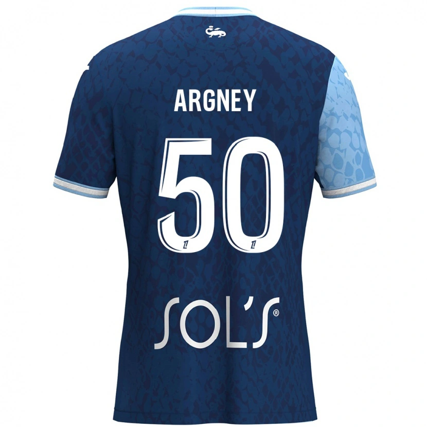Danxen Mujer Camiseta Paul Argney #50 Azul Cielo Azul Oscuro 1ª Equipación 2024/25 La Camisa México