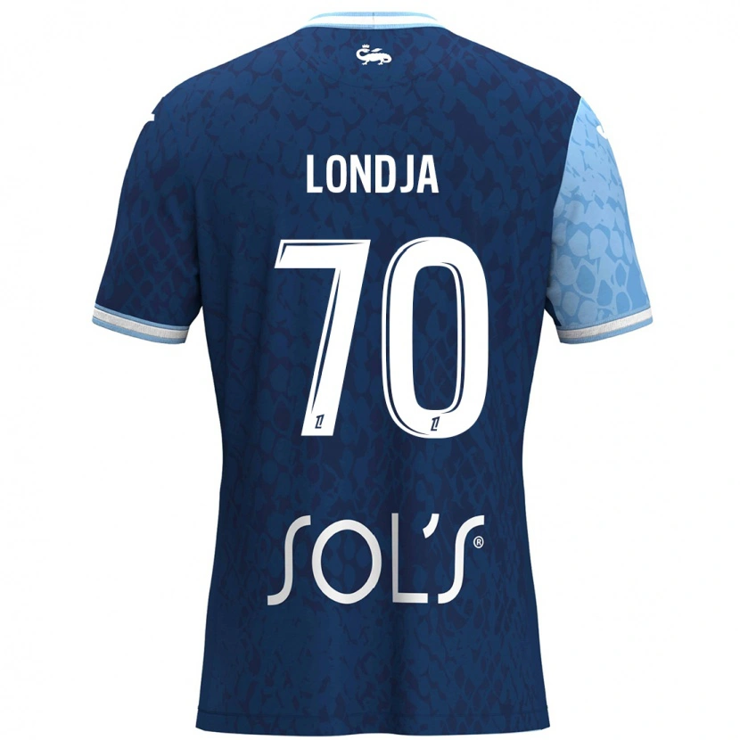 Danxen Mujer Camiseta Ruben Londja #70 Azul Cielo Azul Oscuro 1ª Equipación 2024/25 La Camisa México