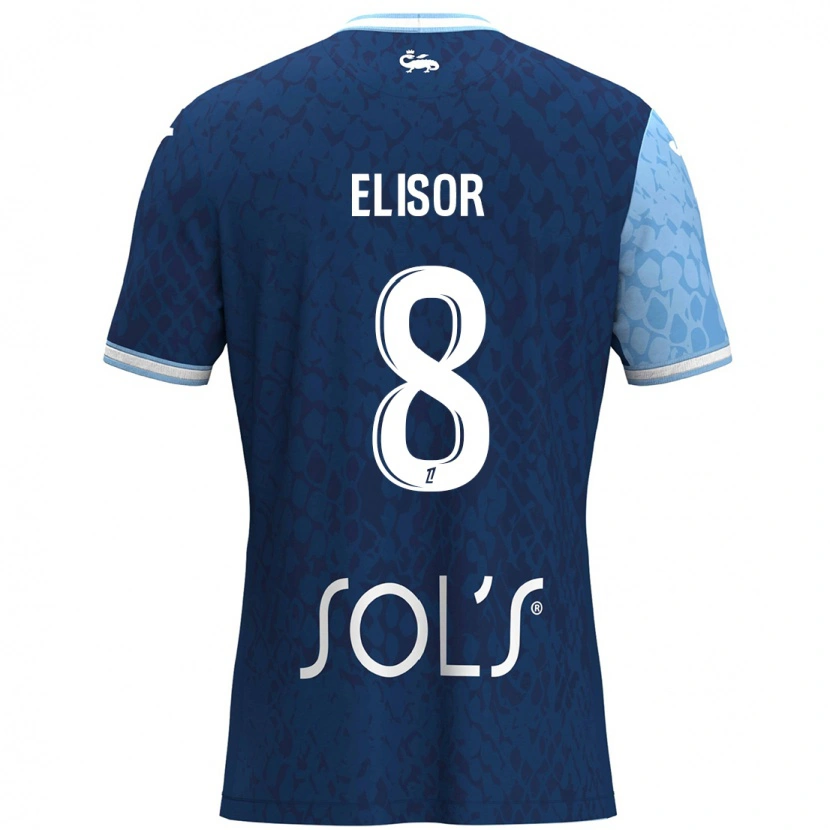 Danxen Mujer Camiseta Salomé Elisor #8 Azul Cielo Azul Oscuro 1ª Equipación 2024/25 La Camisa México