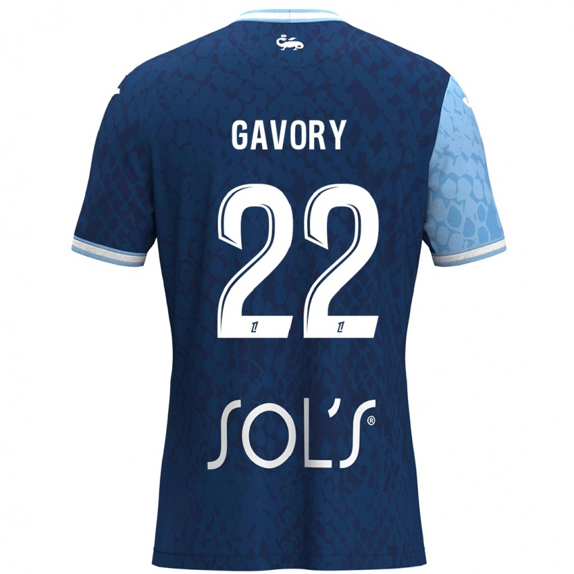 Danxen Mujer Camiseta Christy Gavory #22 Azul Cielo Azul Oscuro 1ª Equipación 2024/25 La Camisa México