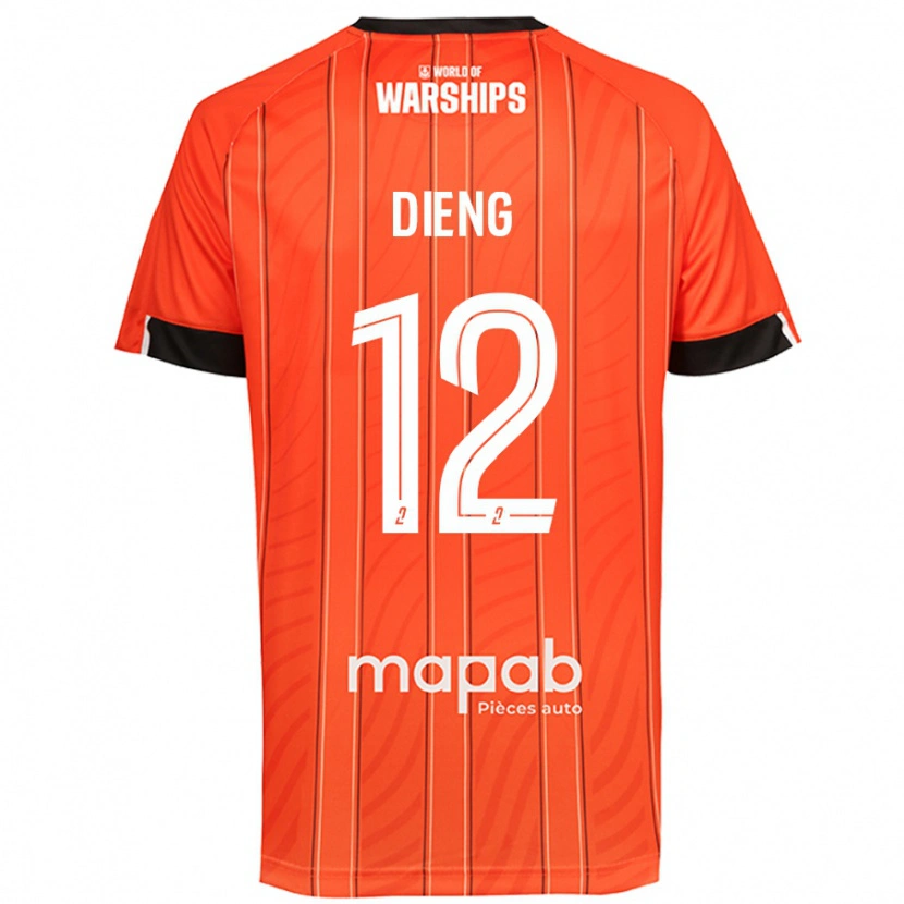 Danxen Mujer Camiseta Bamba Dieng #12 Naranja 1ª Equipación 2024/25 La Camisa México
