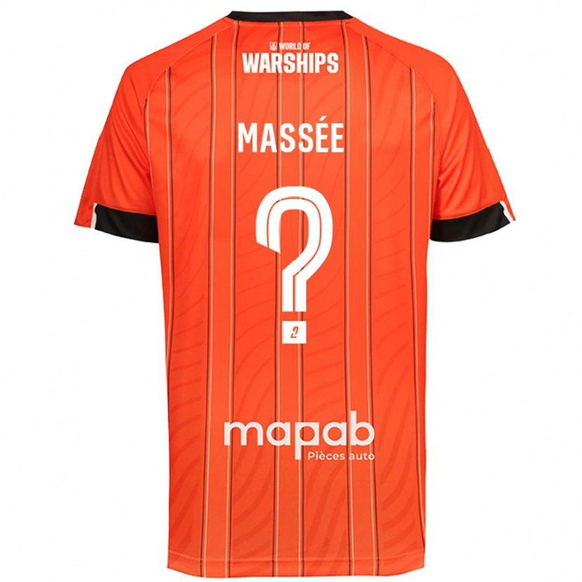 Danxen Mujer Camiseta Gibril Massée #0 Naranja 1ª Equipación 2024/25 La Camisa México