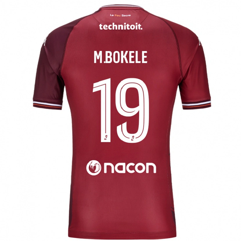 Danxen Mujer Camiseta Morgan Bokele #19 Rojo Granata 1ª Equipación 2024/25 La Camisa México