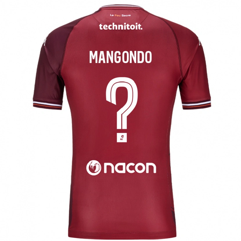 Danxen Mujer Camiseta Joseph Mangondo #0 Rojo Granata 1ª Equipación 2024/25 La Camisa México