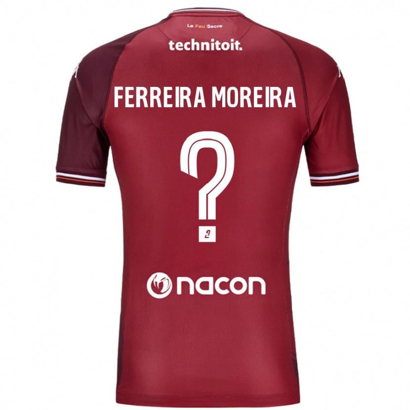 Danxen Mujer Camiseta Ruben Ferreira Moreira #0 Rojo Granata 1ª Equipación 2024/25 La Camisa México