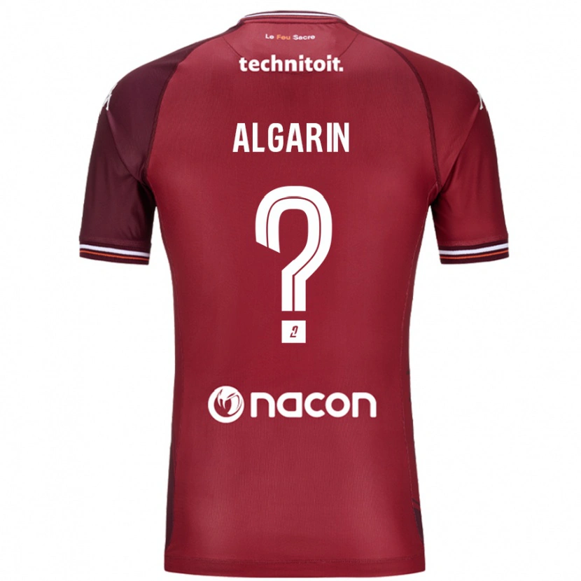 Danxen Mujer Camiseta Tony Algarin #0 Rojo Granata 1ª Equipación 2024/25 La Camisa México
