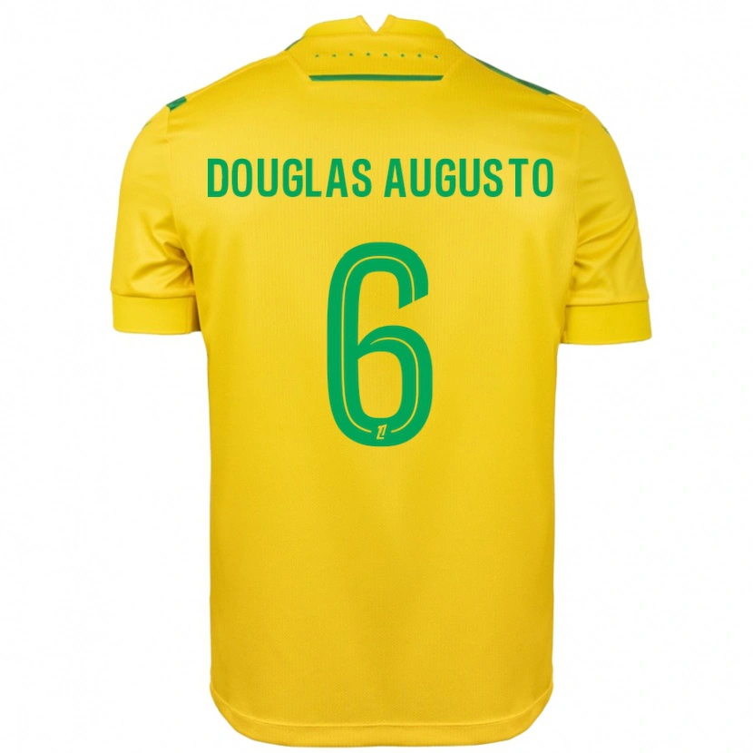 Danxen Mujer Camiseta Douglas Augusto #6 Amarillo Verde 1ª Equipación 2024/25 La Camisa México