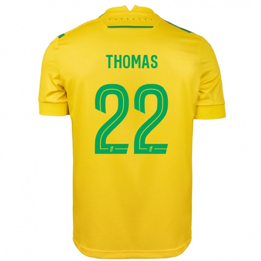Danxen Mujer Camiseta Sorba Thomas #22 Amarillo Verde 1ª Equipación 2024/25 La Camisa México