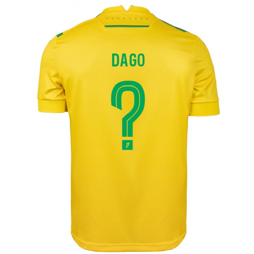 Danxen Mujer Camiseta Joshua Dago #0 Amarillo Verde 1ª Equipación 2024/25 La Camisa México