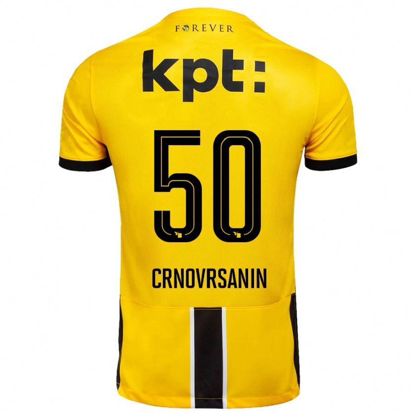 Danxen Mujer Camiseta Sadin Crnovrsanin #50 Amarillo Negro 1ª Equipación 2024/25 La Camisa México