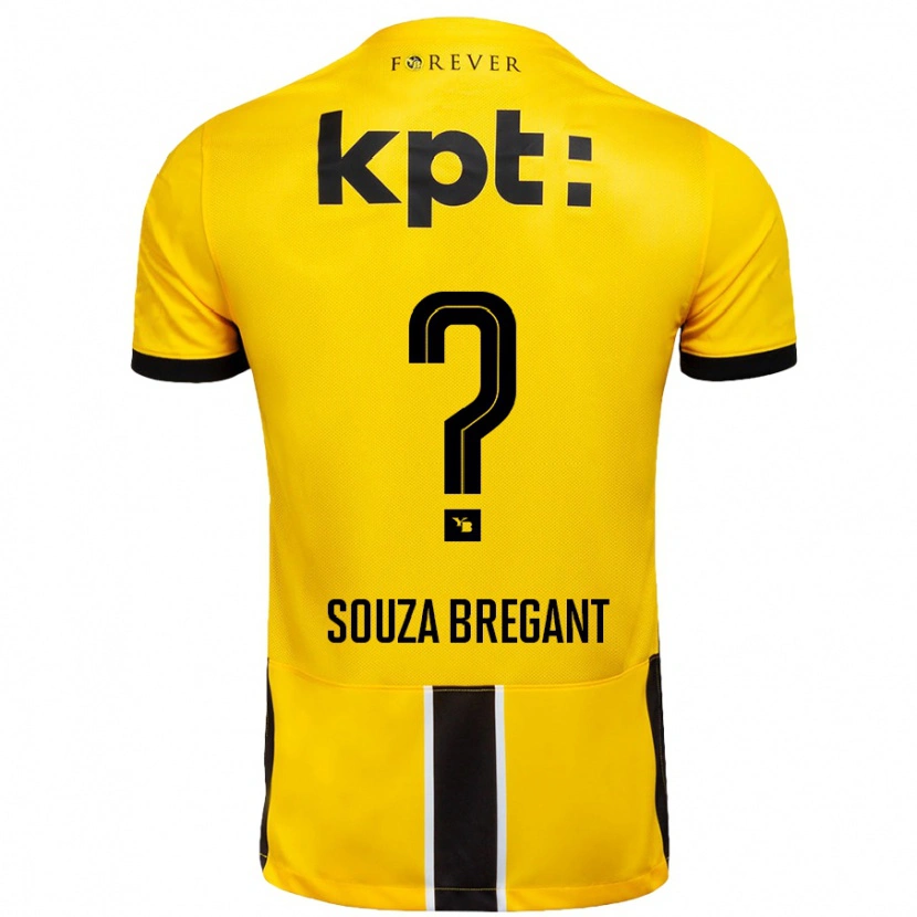 Danxen Mujer Camiseta Pietro Souza Bregant #0 Amarillo Negro 1ª Equipación 2024/25 La Camisa México