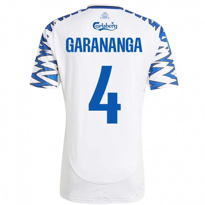 Danxen Mujer Camiseta Munashe Garananga #4 Blanco Azul Cielo 1ª Equipación 2024/25 La Camisa México