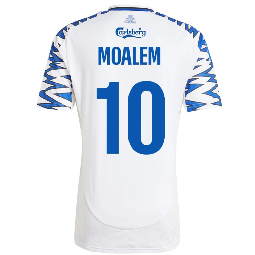 Danxen Mujer Camiseta Jonathan Moalem #10 Blanco Azul Cielo 1ª Equipación 2024/25 La Camisa México