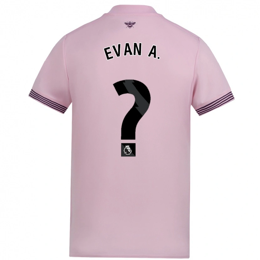 Danxen Mujer Camiseta Evan Anderson #0 Rosa 2ª Equipación 2024/25 La Camisa México