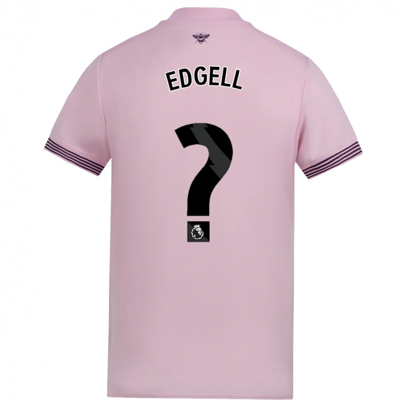 Danxen Mujer Camiseta Vincent Edgell #0 Rosa 2ª Equipación 2024/25 La Camisa México