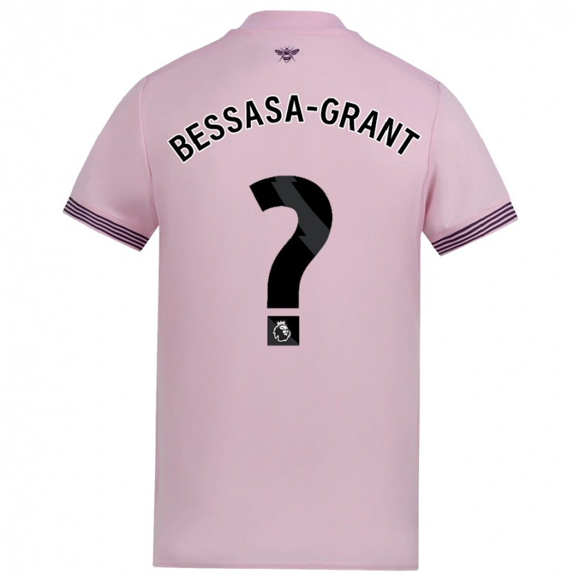 Danxen Mujer Camiseta Mekhai Bessasa-Grant #0 Rosa 2ª Equipación 2024/25 La Camisa México
