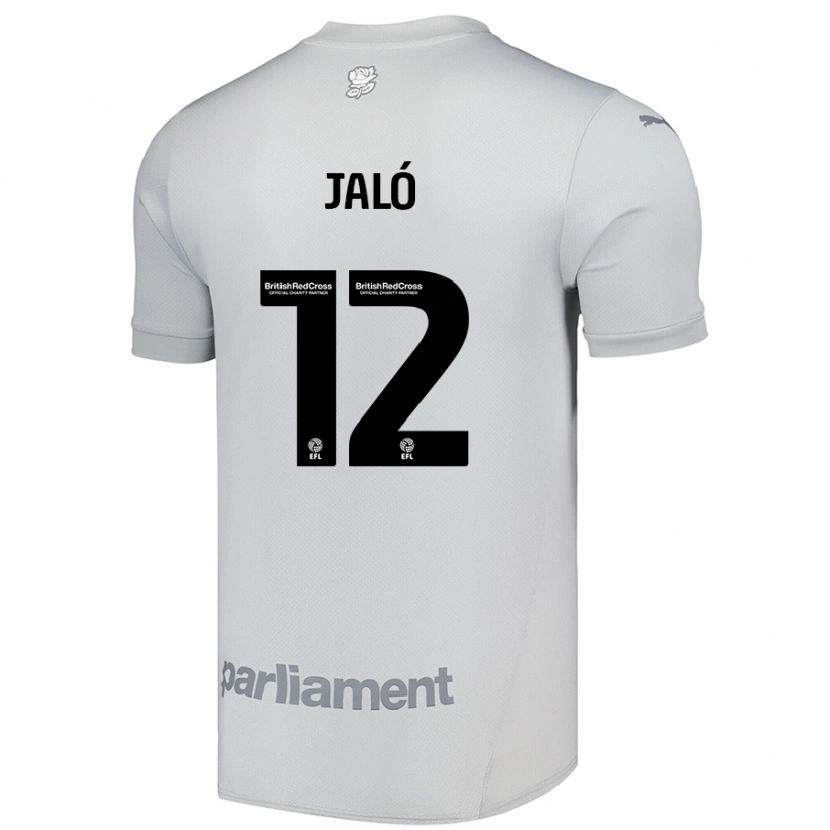 Danxen Mujer Camiseta Fábio Jaló #12 Gris Plata 2ª Equipación 2024/25 La Camisa México