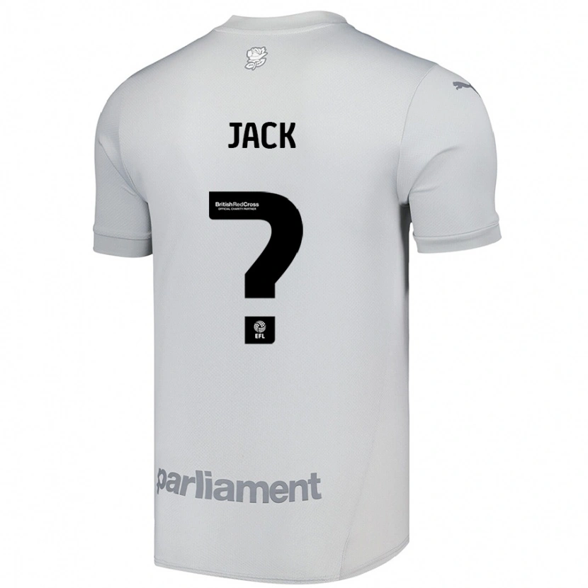 Danxen Mujer Camiseta Jack Woodcock #0 Gris Plata 2ª Equipación 2024/25 La Camisa México