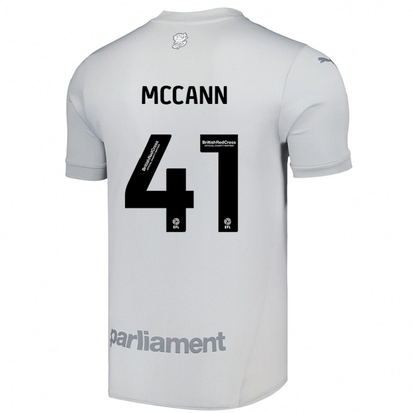 Danxen Mujer Camiseta Bayley Mccann #41 Gris Plata 2ª Equipación 2024/25 La Camisa México