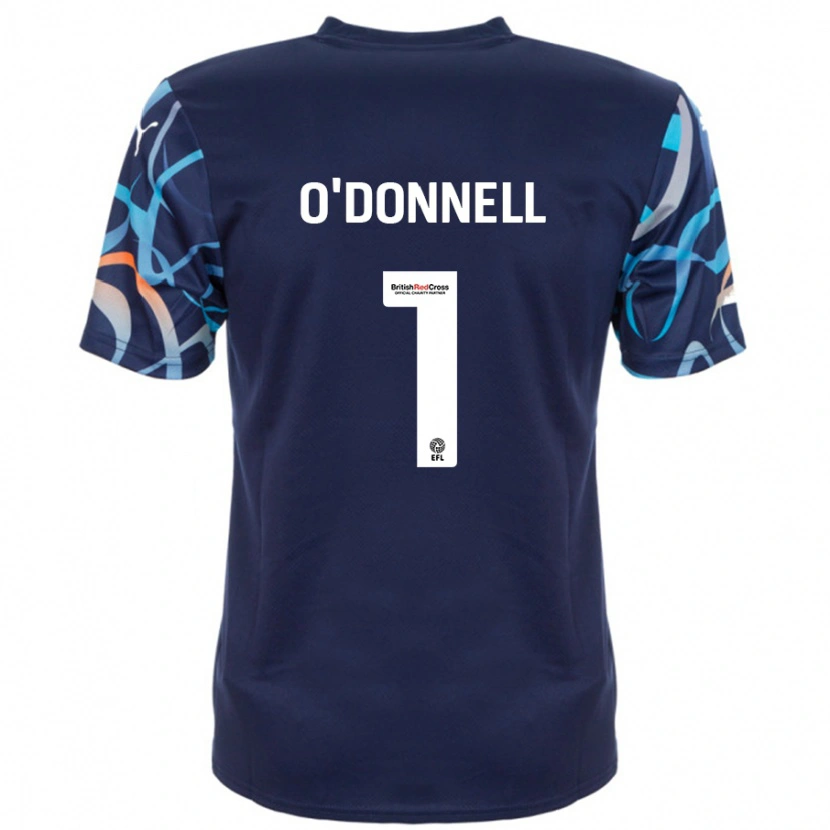 Danxen Mujer Camiseta Richard O'donnell #1 Azul Marino 2ª Equipación 2024/25 La Camisa México