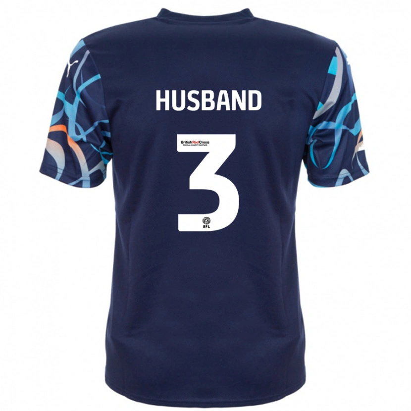 Danxen Mujer Camiseta James Husband #3 Azul Marino 2ª Equipación 2024/25 La Camisa México