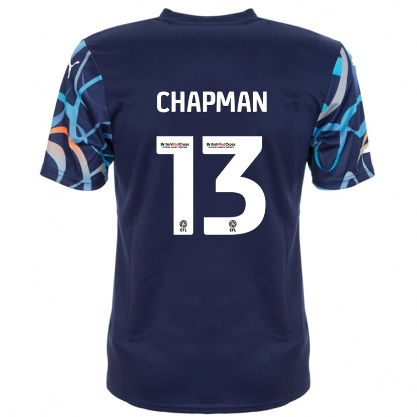 Danxen Mujer Camiseta Mackenzie Chapman #13 Azul Marino 2ª Equipación 2024/25 La Camisa México