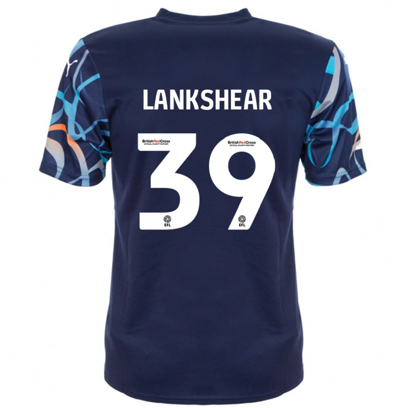 Danxen Mujer Camiseta Alex Lankshear #39 Azul Marino 2ª Equipación 2024/25 La Camisa México