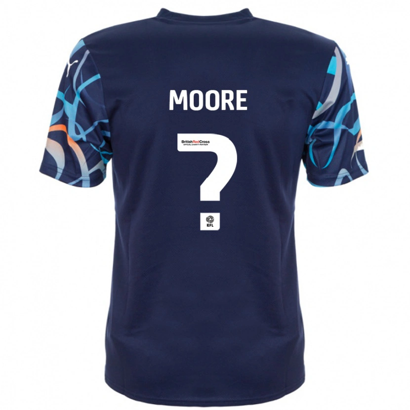 Danxen Mujer Camiseta Rhiana Moore #0 Azul Marino 2ª Equipación 2024/25 La Camisa México