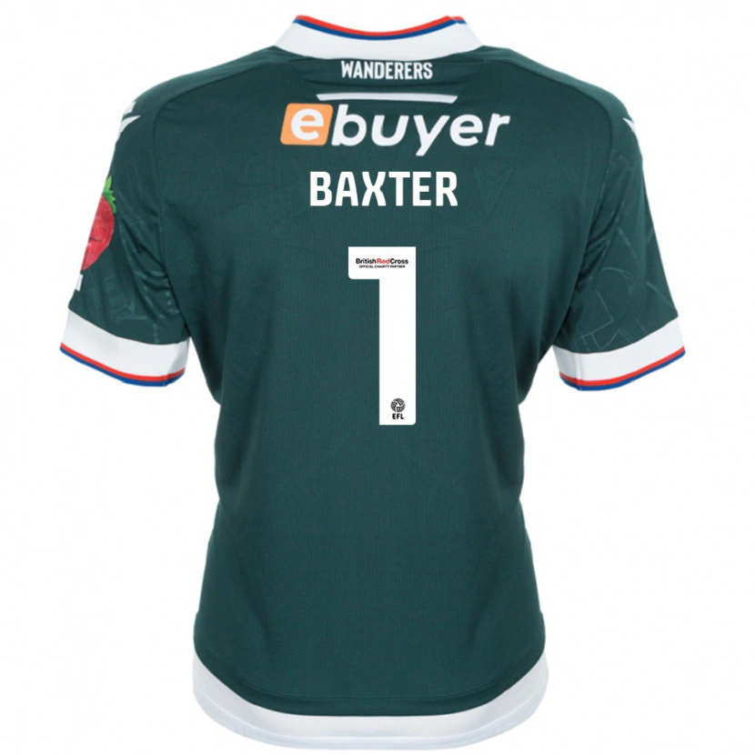 Danxen Mujer Camiseta Nathan Baxter #1 Verde Oscuro 2ª Equipación 2024/25 La Camisa México