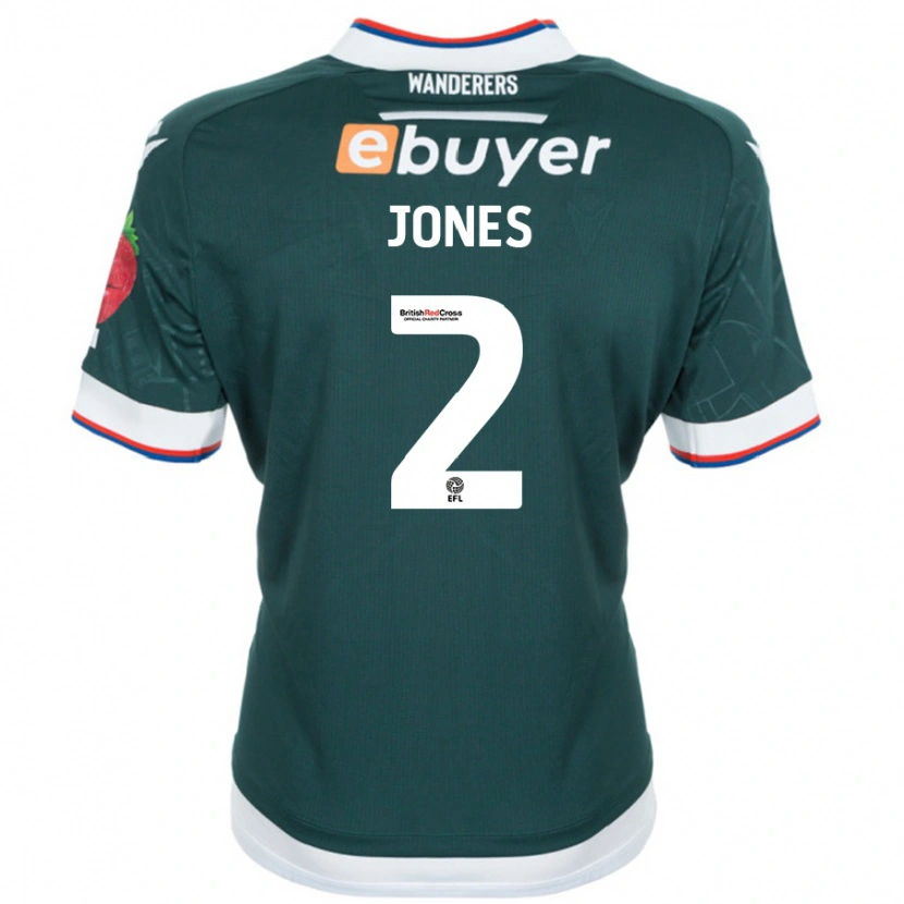 Danxen Mujer Camiseta Gethin Jones #2 Verde Oscuro 2ª Equipación 2024/25 La Camisa México