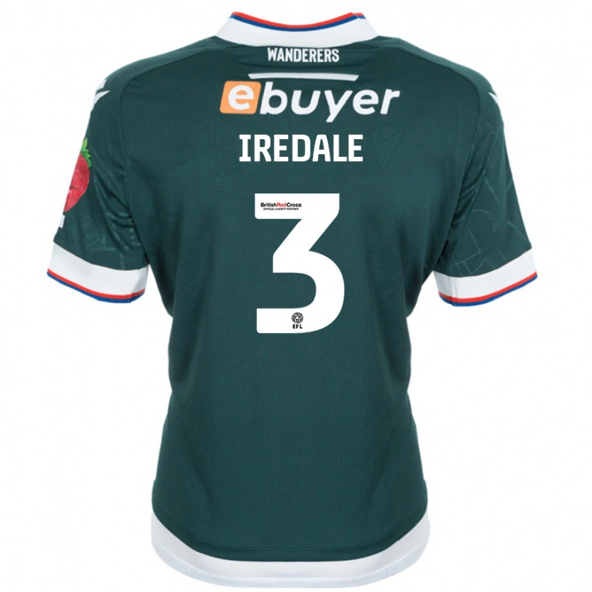 Danxen Mujer Camiseta Jack Iredale #3 Verde Oscuro 2ª Equipación 2024/25 La Camisa México
