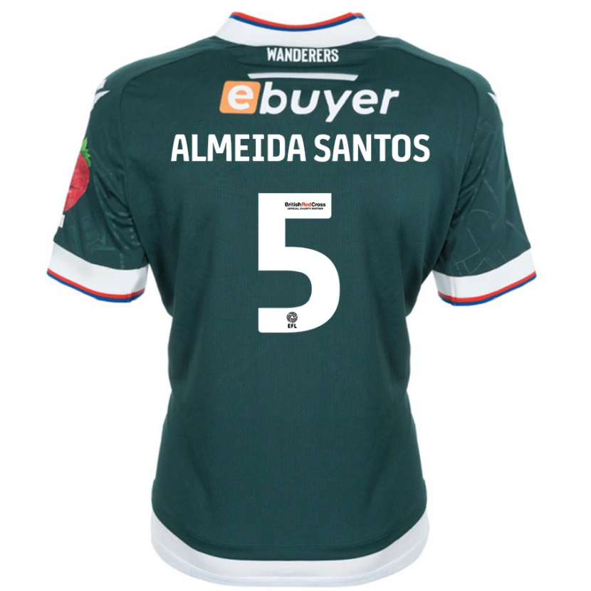 Danxen Mujer Camiseta Ricardo Santos #5 Verde Oscuro 2ª Equipación 2024/25 La Camisa México
