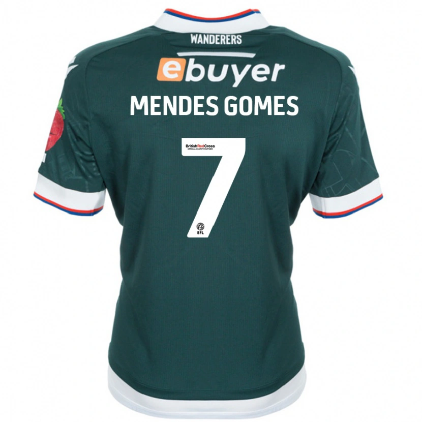 Danxen Mujer Camiseta Carlos Mendes #7 Verde Oscuro 2ª Equipación 2024/25 La Camisa México