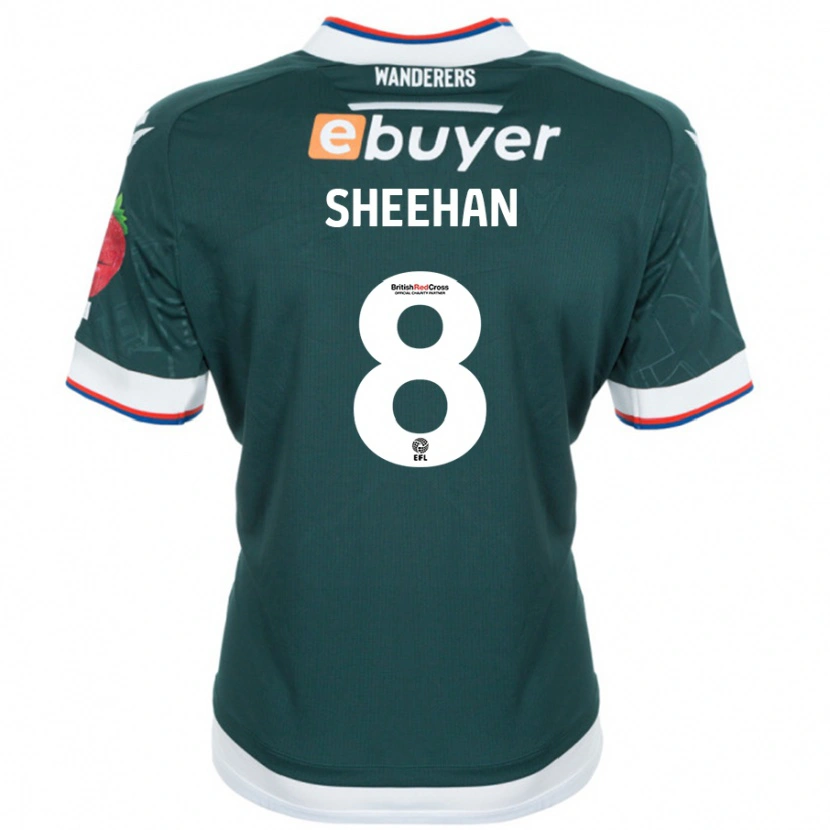 Danxen Mujer Camiseta Josh Sheehan #8 Verde Oscuro 2ª Equipación 2024/25 La Camisa México