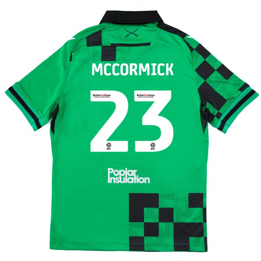 Danxen Mujer Camiseta Luke Mccormick #23 Verde Negro 2ª Equipación 2024/25 La Camisa México