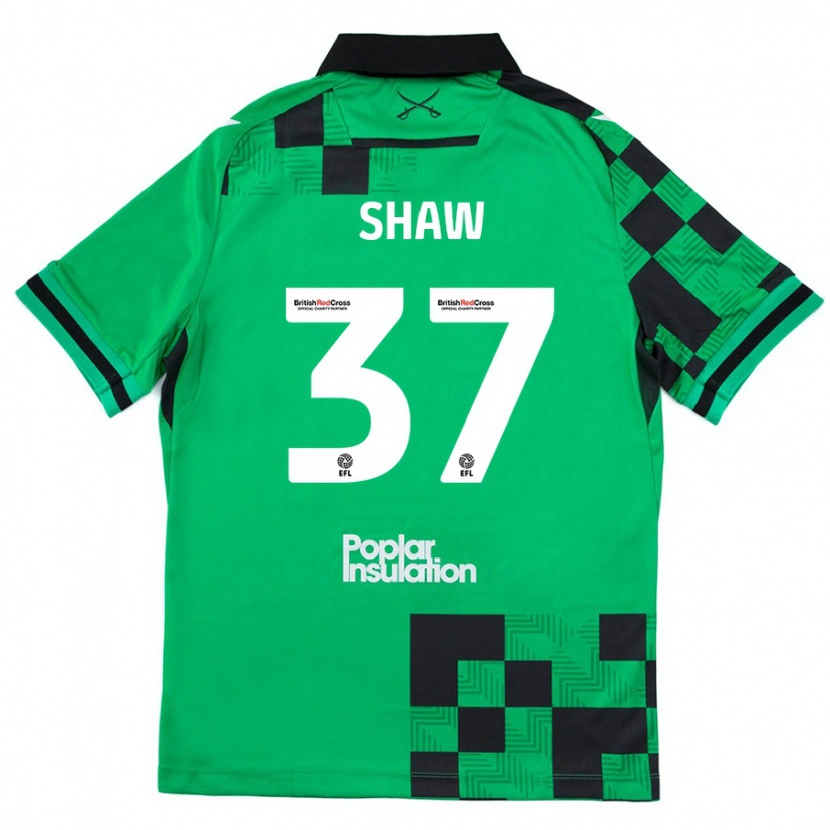 Danxen Mujer Camiseta Kofi Shaw #37 Verde Negro 2ª Equipación 2024/25 La Camisa México